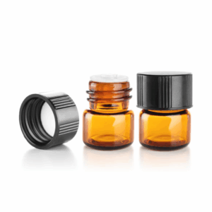 1ml Amber "Sample" Botteltjies - Pak van 10